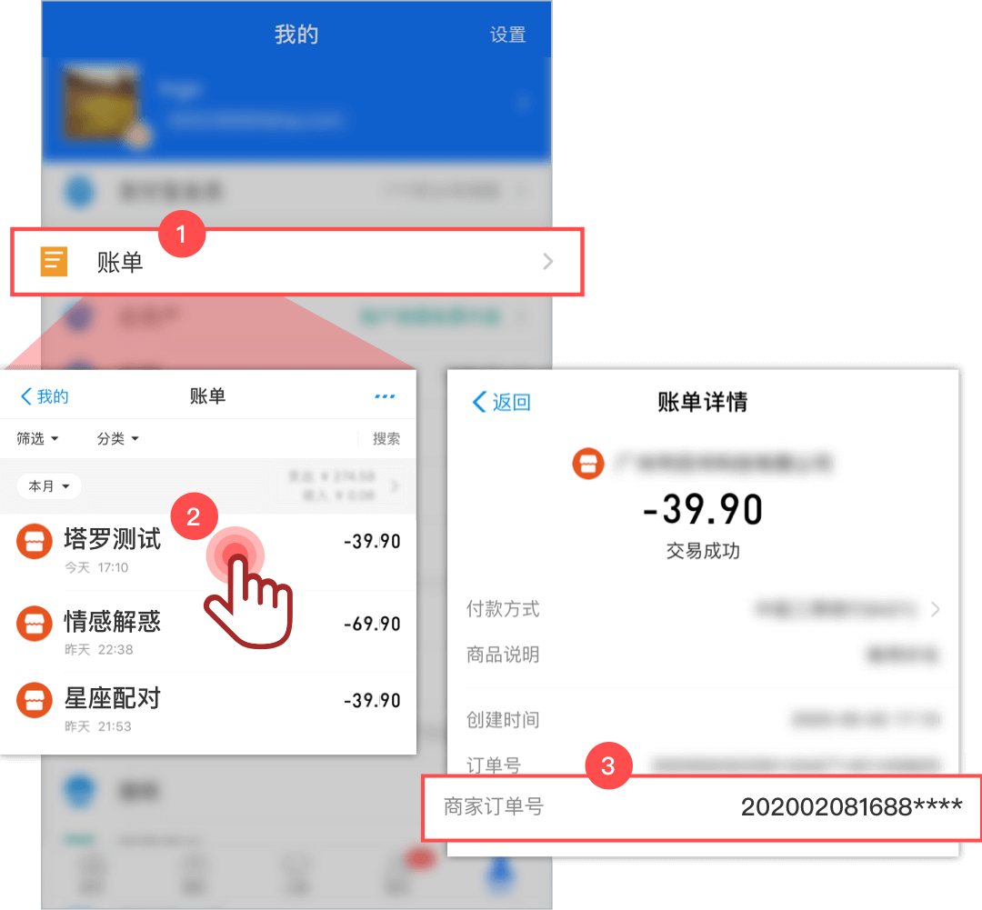⽀付宝⽀付指引